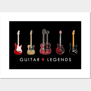 Guitar Legends Collection Posters and Art